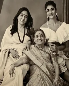 Pooja Hegde With MotherGrrandma